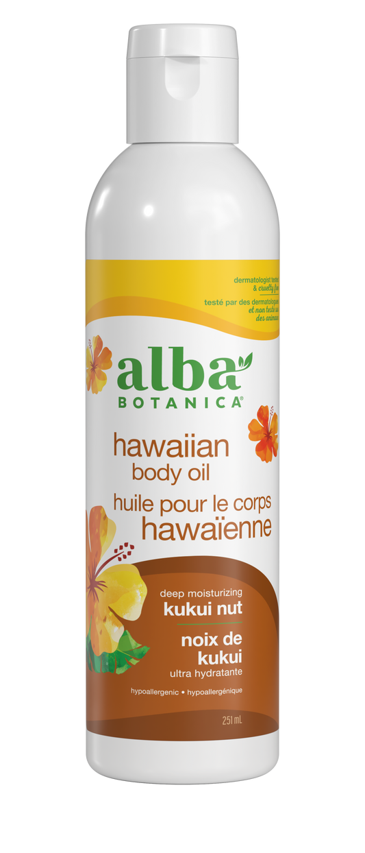 Alba Botanica Kukui Nut Body Oil