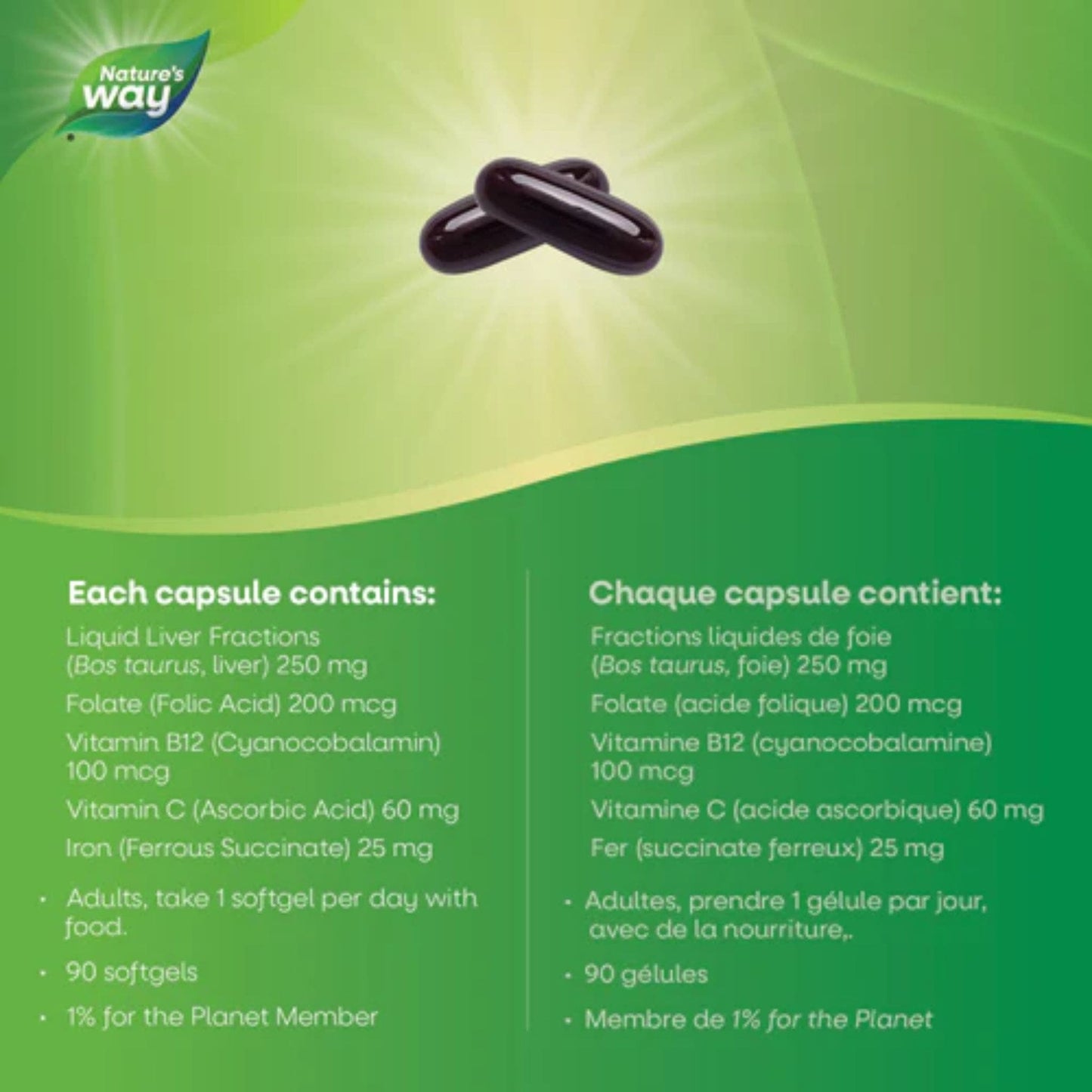 90 Softgels | Nature's Way Ultimate Iron