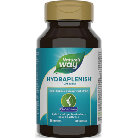 60 Capsules | Nature's Way Hydraplenish plus MSM, BioCell Collagen