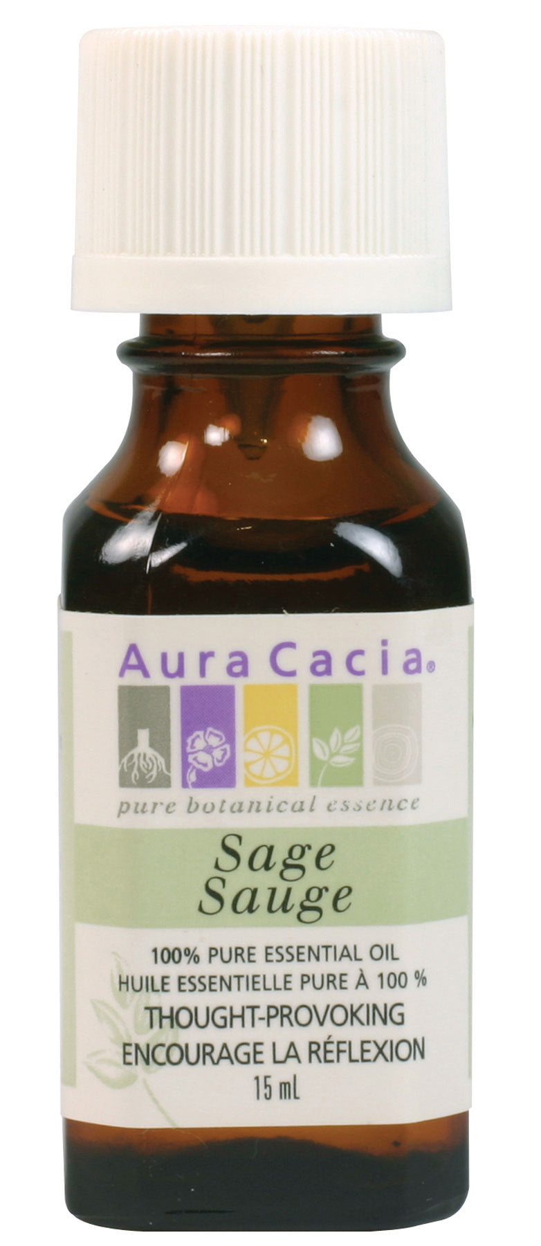 Aura Cacia Sage Essential Oil Pure 15ml