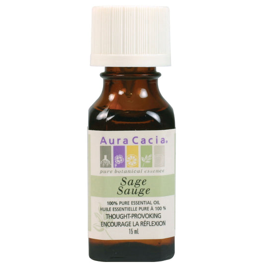 Aura Cacia Sage Essential Oil Pure 15ml