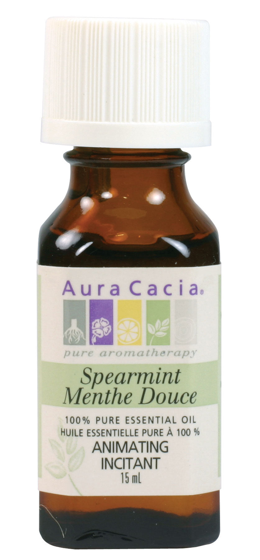 Aura Cacia Spearmint Essential Oil Pure 15ml