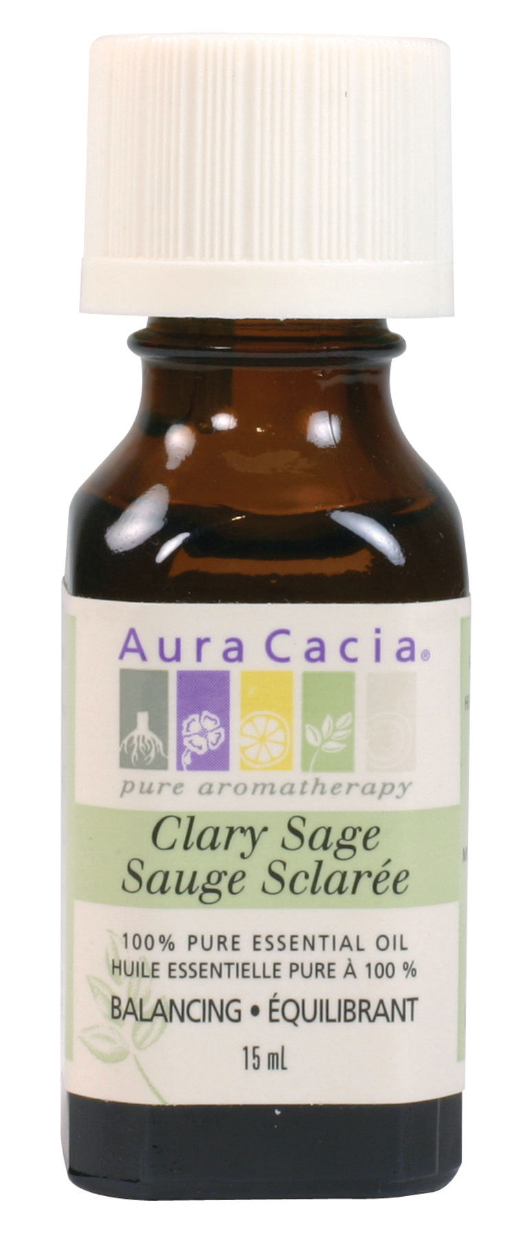 Aura Cacia Clary Sage Essential Oil Pure 15ml