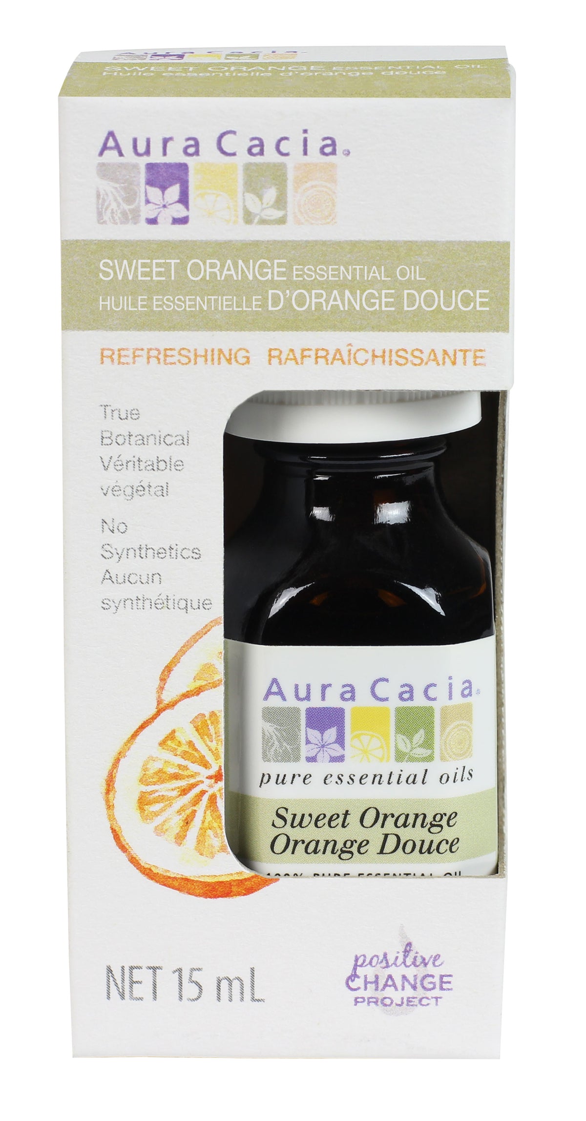 Aura Cacia Sweet Orange Essential Oil Boxed 15ml