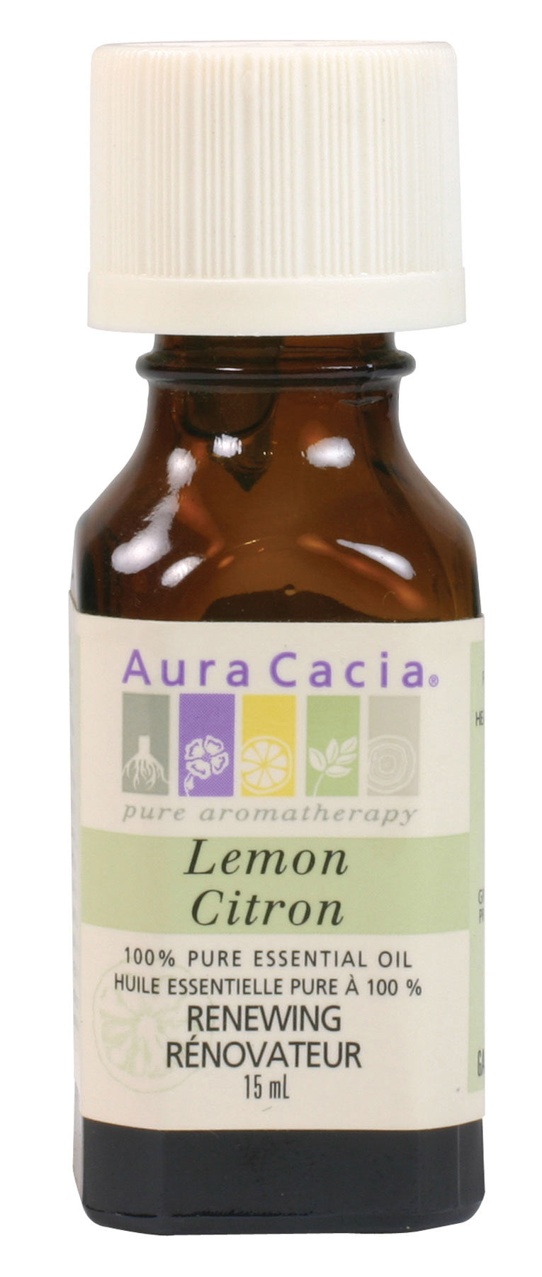 Aura Cacia Lemon Essential Oil Pure 15ml
