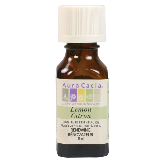 Aura Cacia Lemon Essential Oil Pure 15ml