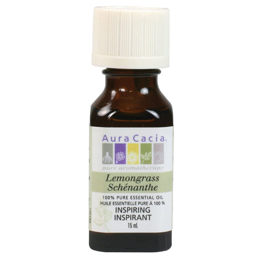 Aura Cacia Lemongrass Essential Oil Pure 15ml