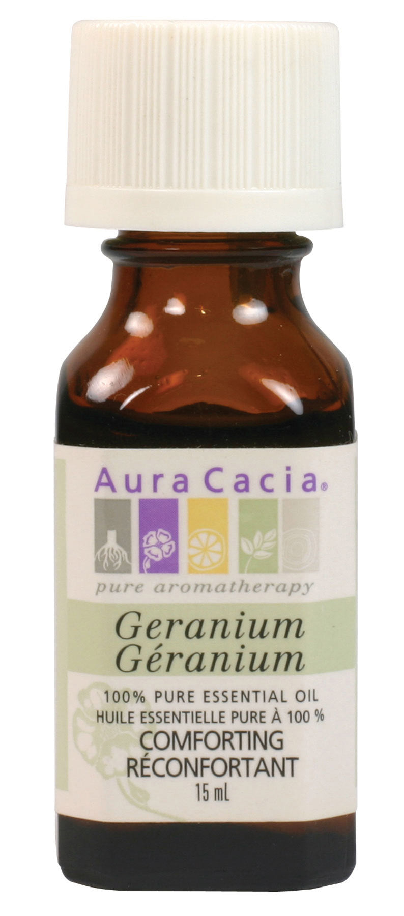 Aura Cacia Geranium Essential Oil Pure 15ml