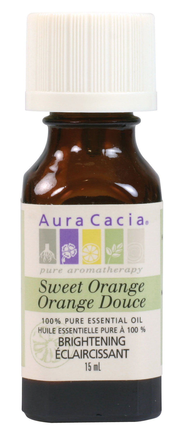 Aura Cacia Sweet Orange Essential Oil Pure 15ml