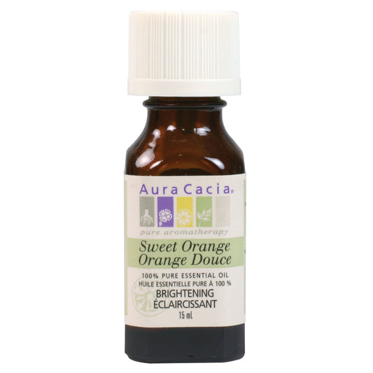 Aura Cacia Sweet Orange Essential Oil Pure 15ml