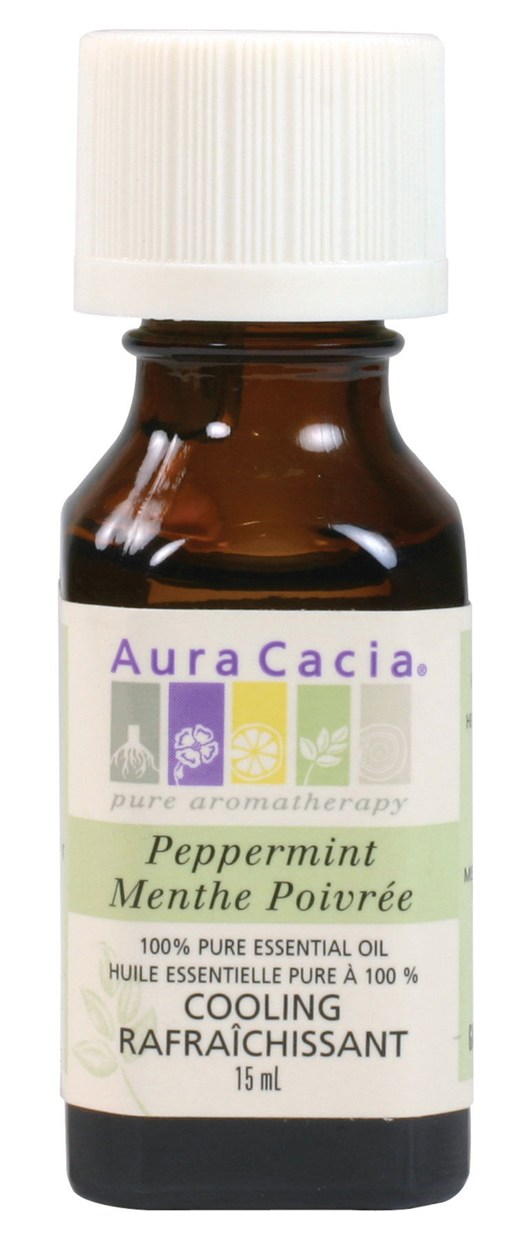 Aura Cacia Peppermint Essential Oil Pure 15ml