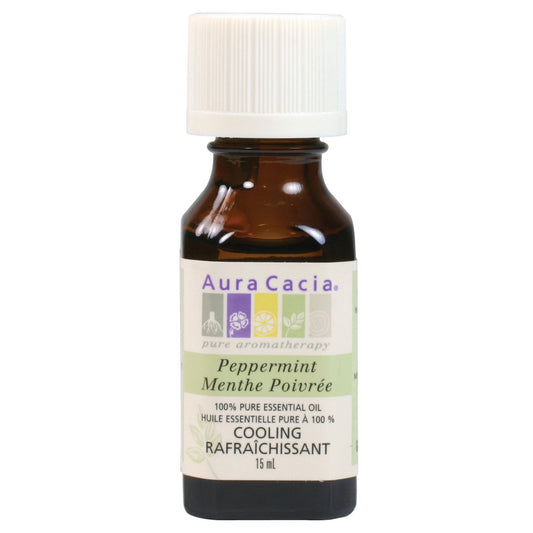 Aura Cacia Peppermint Essential Oil Pure 15ml