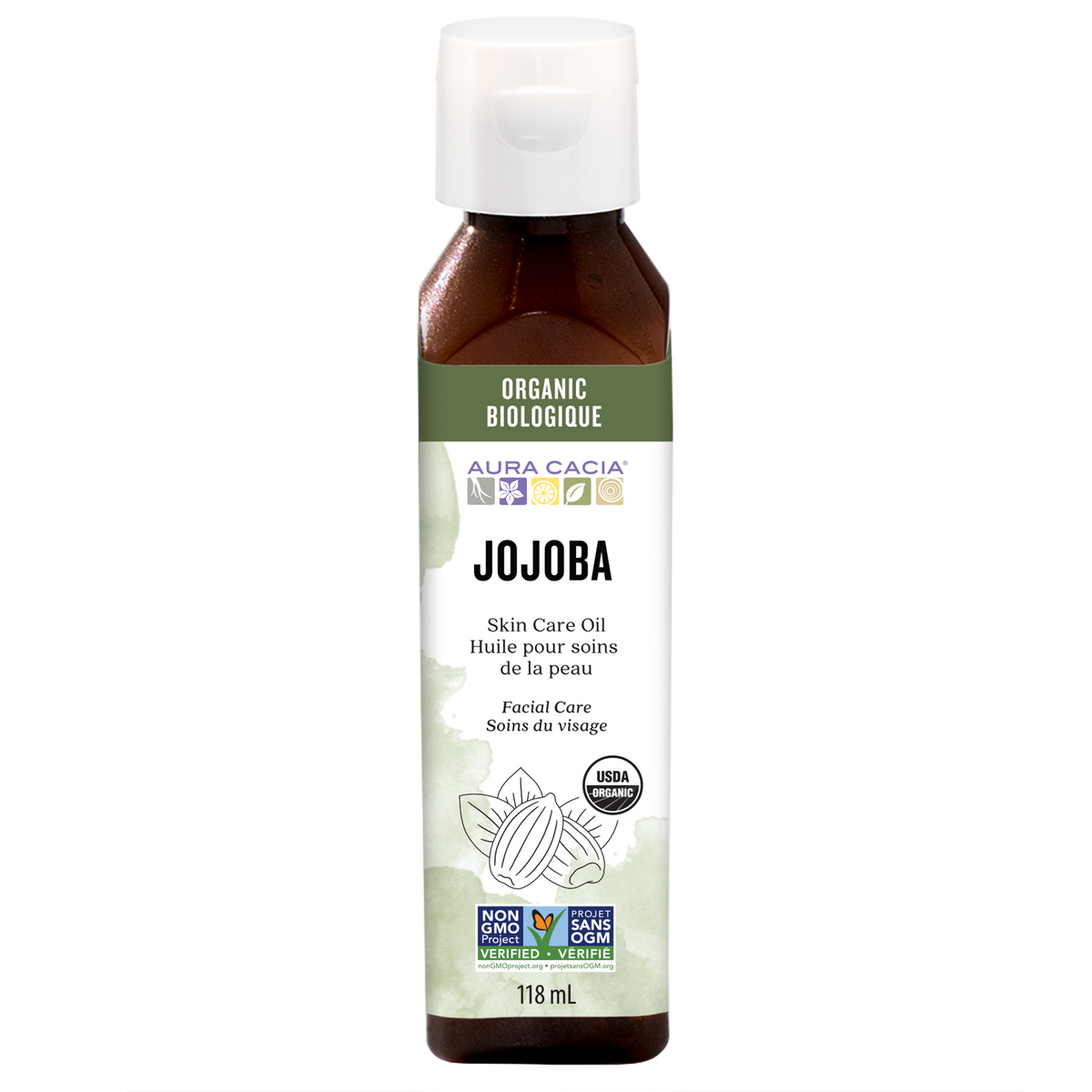 Aura Cacia Jojoba Skin Care Oil Certified Organic 118ml