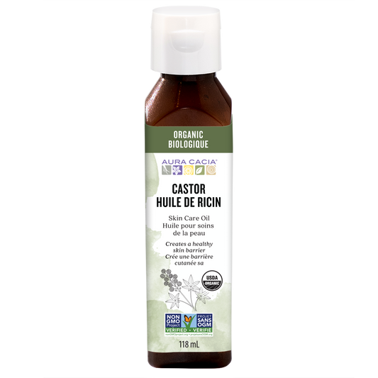 Aura Cacia Organic Castor Oil Certified Organic 118ml