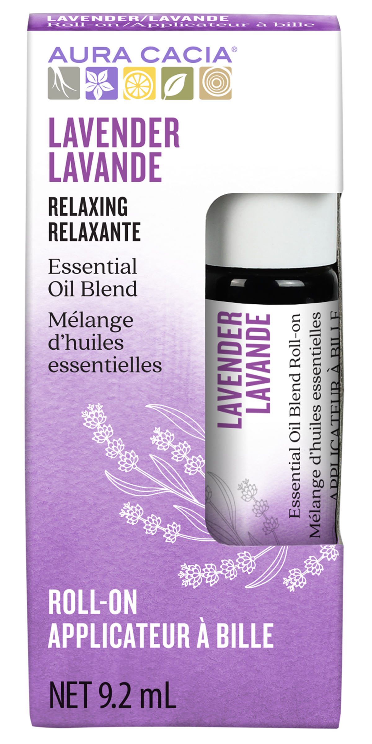 Aura Cacia Essential Oil Roll-On Lavender 9ml