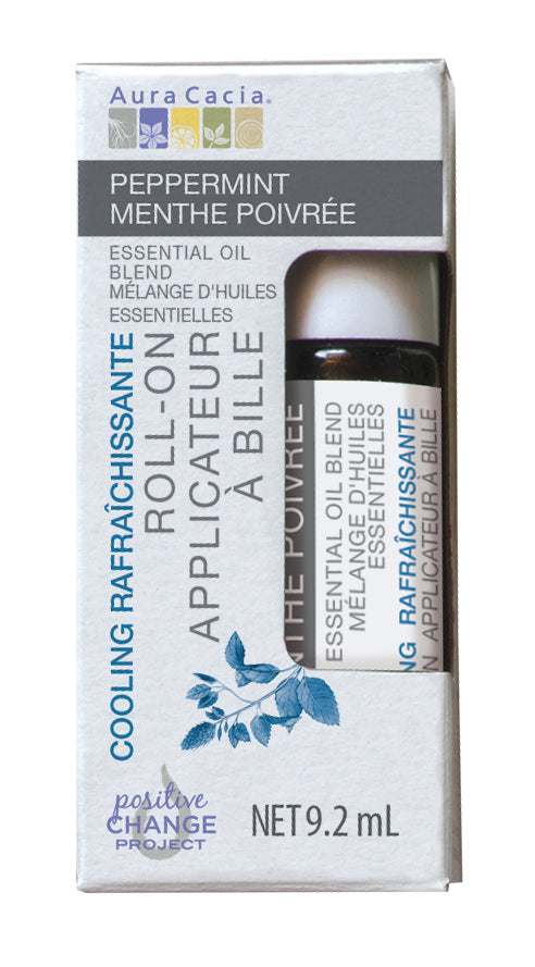 Aura Cacia Essential Oil Roll-On Peppermint 9ml