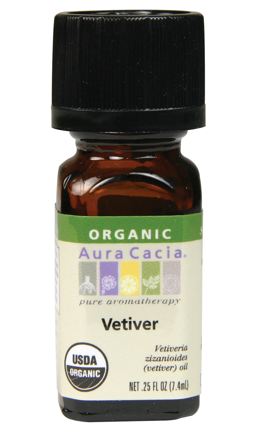 Aura Cacia Vetiver Certified Organic Essential Oil Certified Organic 7ml