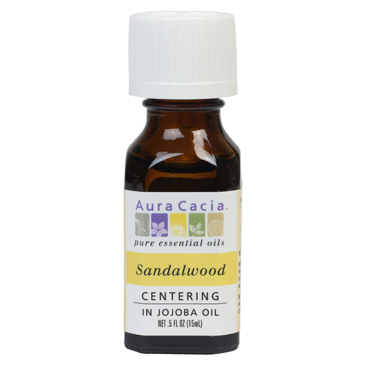 Aura Cacia Sandalwood Essential Oil Pure 15ml