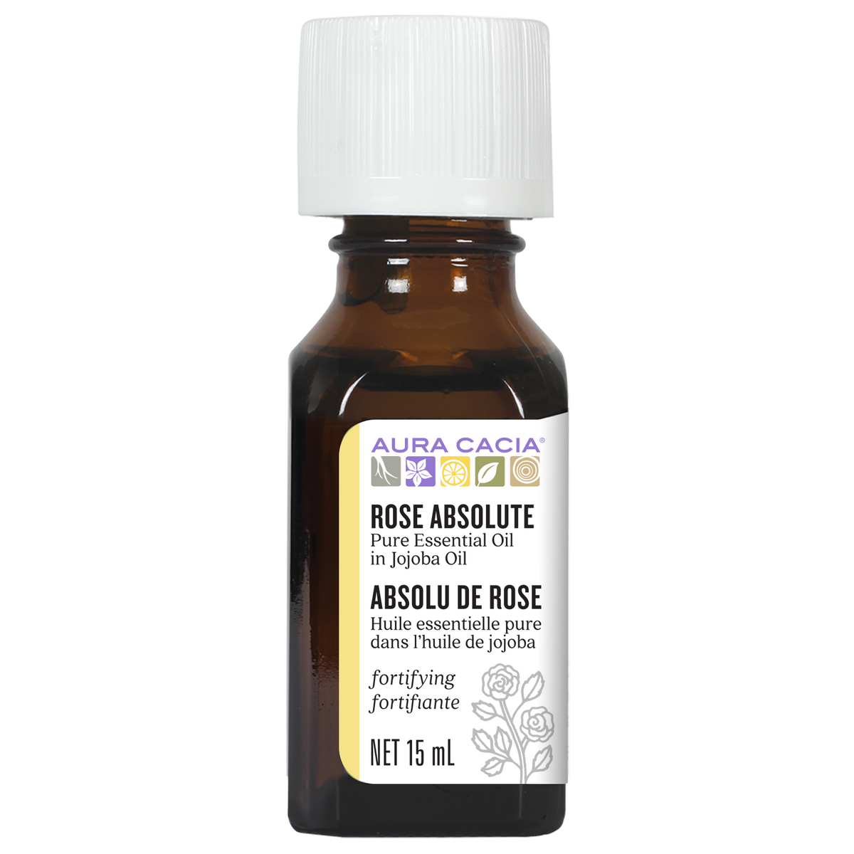 Aura Cacia Rose Absolute in Jojoba Oil In Jojoba Oil 15ml