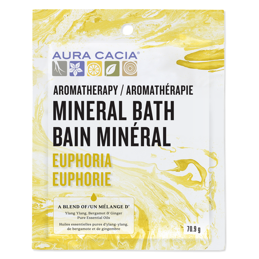 Aura Cacia Aromatherapy Mineral Bath, 6-Pack Euphoria 6 x 71g