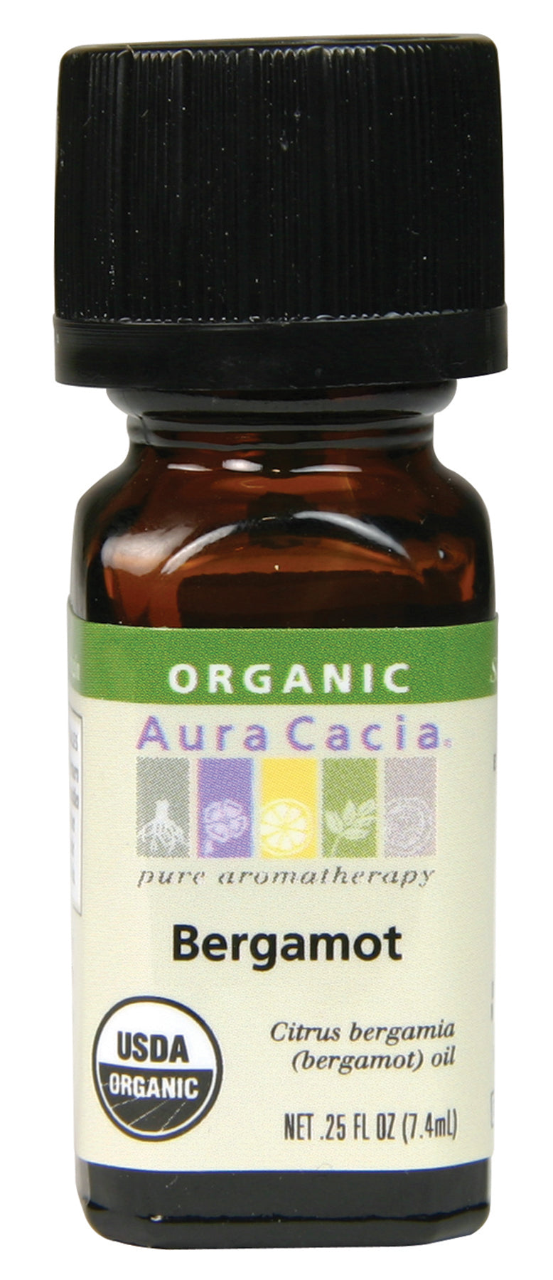 Aura Cacia Bergamot Essential Oil Certified Organic 7ml