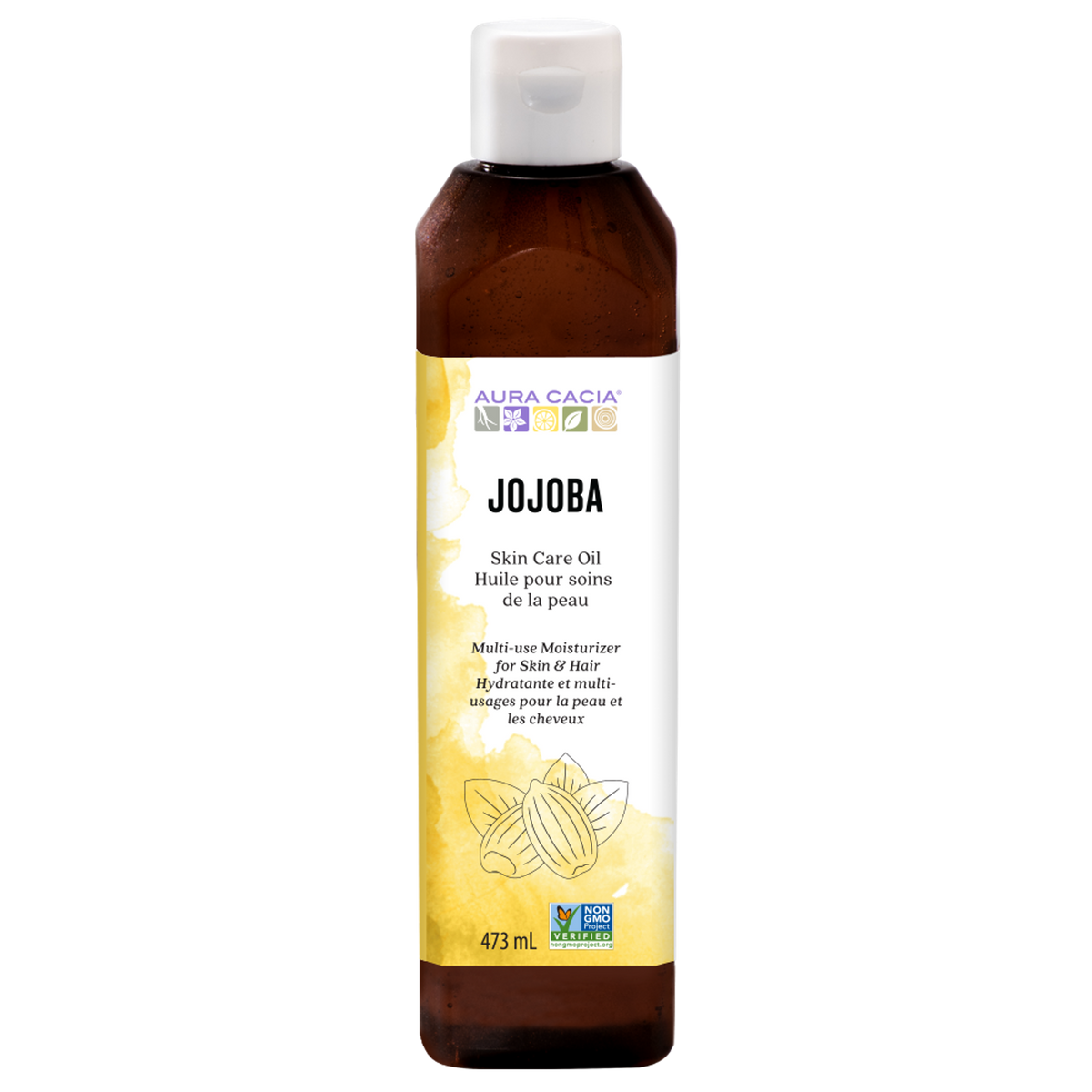 Aura Cacia Jojoba Skin Care Oil Organic 473ml