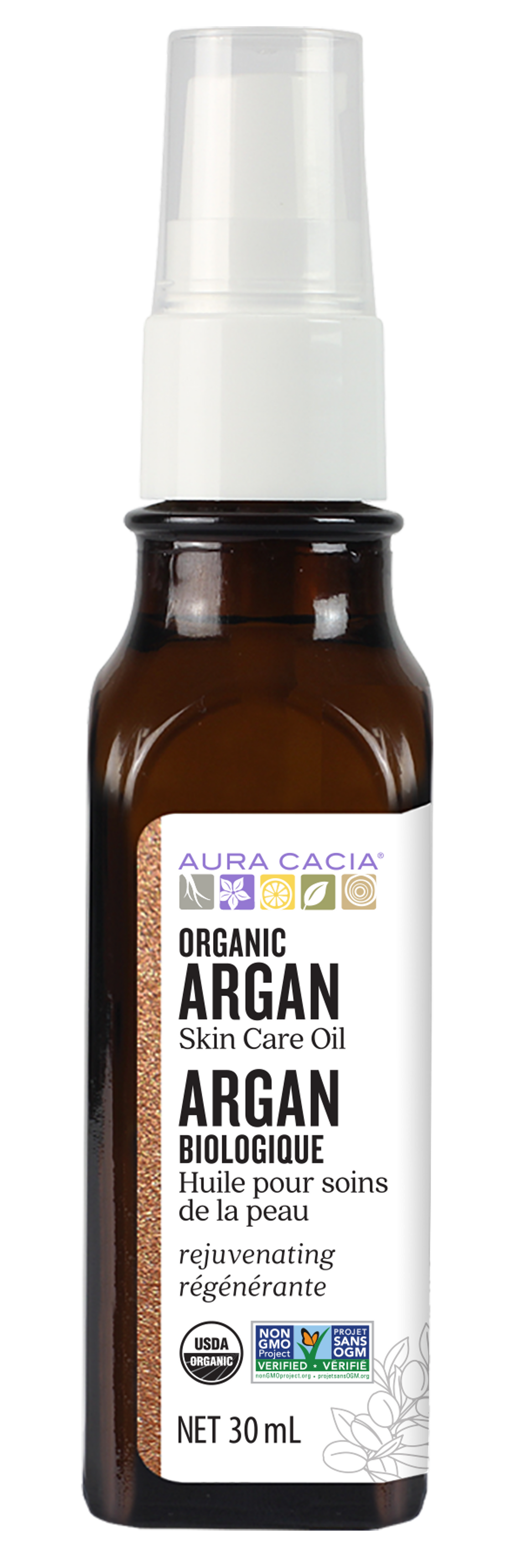 Aura Cacia Organic Argan Oil Bottle 30ml