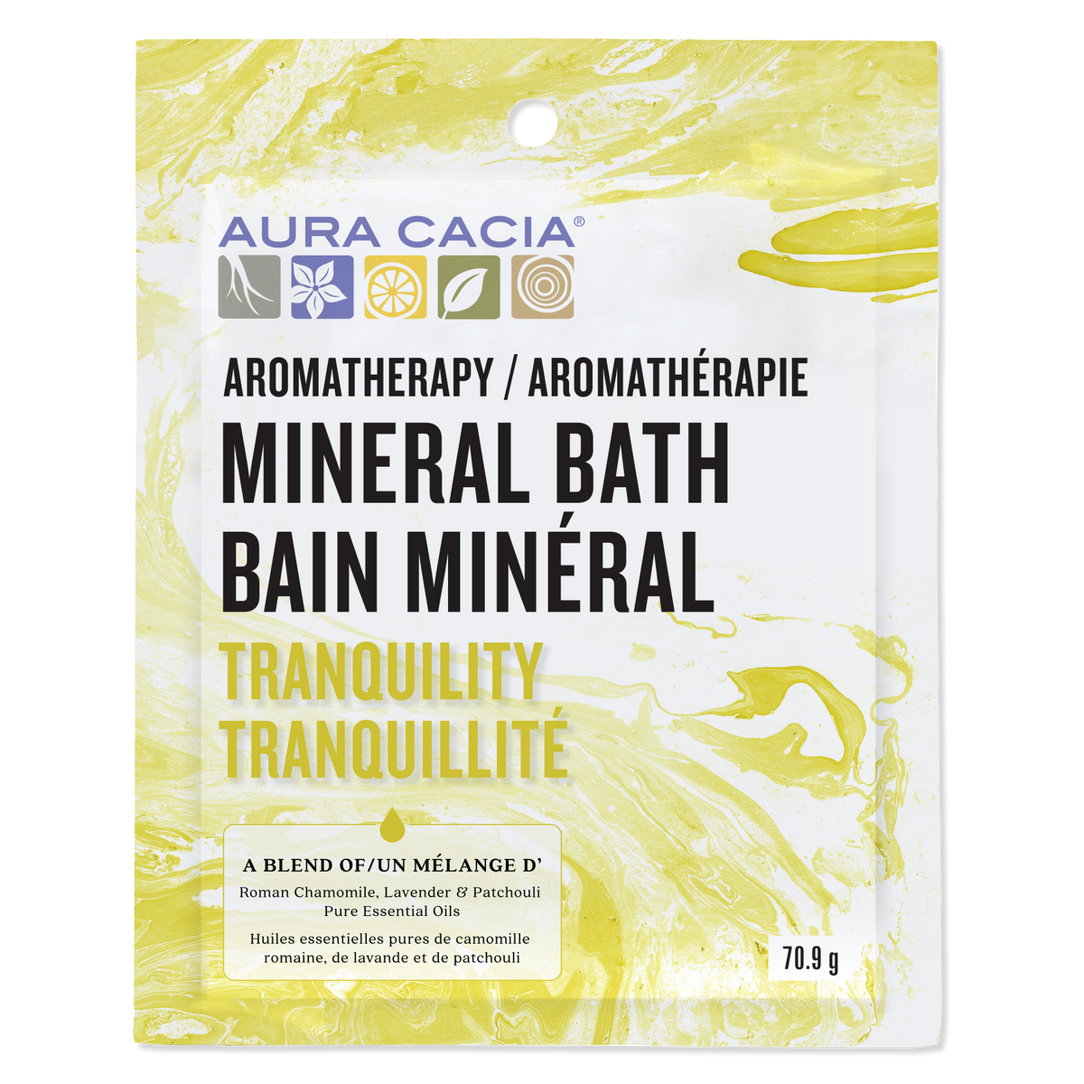 Aura Cacia Aromatherapy Mineral Bath, 6-Pack Tranquility 6 x 71g