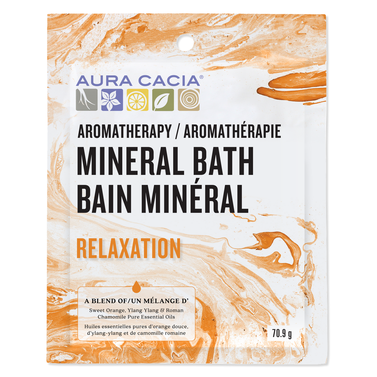 Aura Cacia Aromatherapy Mineral Bath, 6-Pack Relaxation 6 x 71g