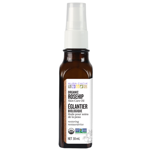 Aura Cacia Organic Rosehip Oil Bottle 28ml