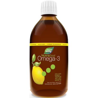 NutraSea Omega-3 Liquid Fish Oil, 1250mg EPA and DHA per Teaspoon