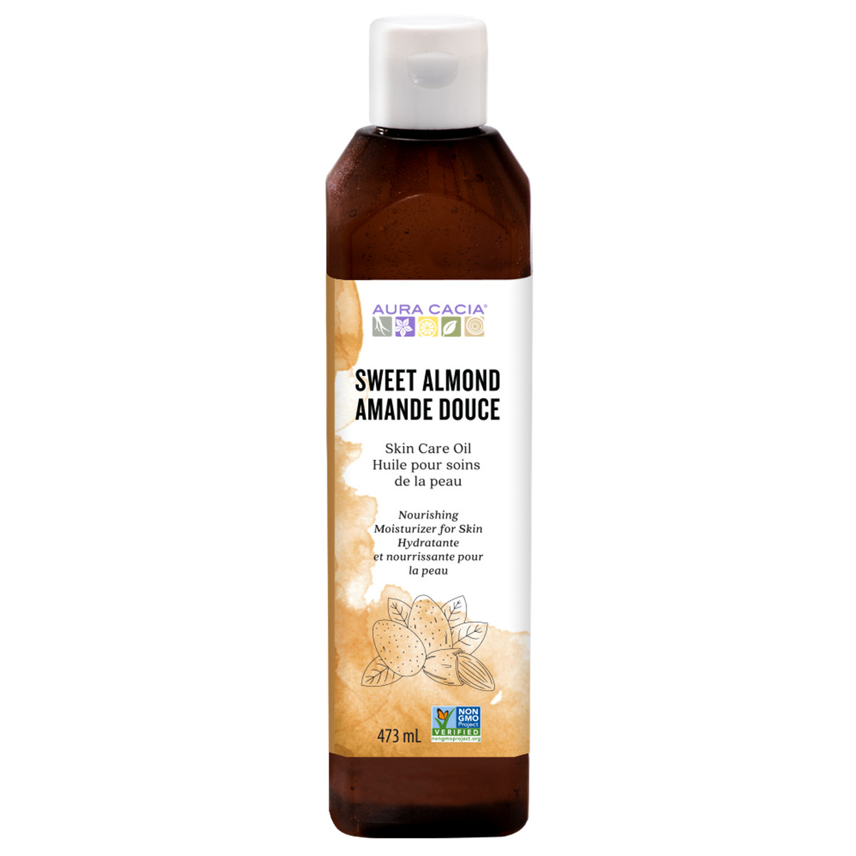 Aura Cacia Sweet Almond Skin Care Oil Pure 473ml