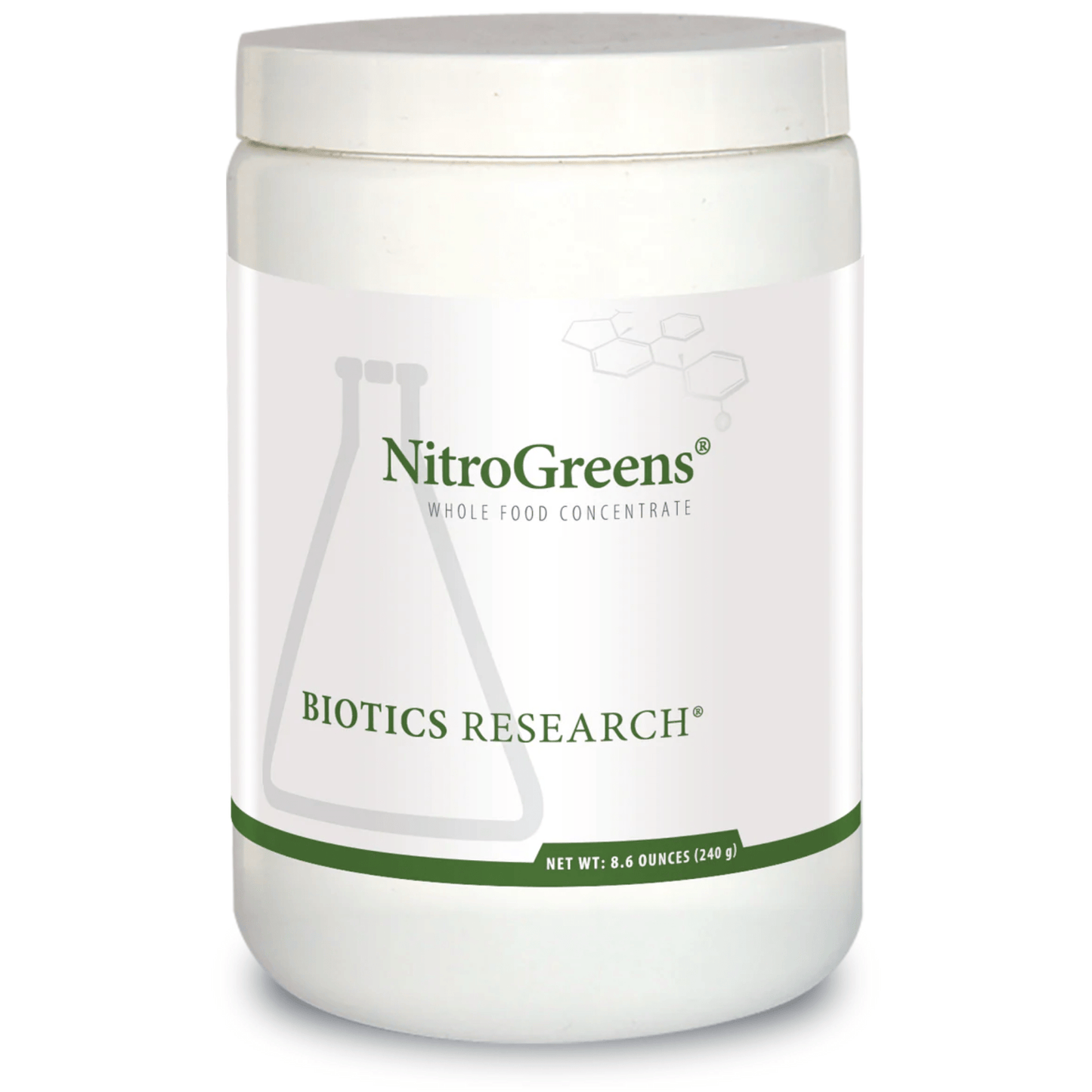 240g Unflavoured | Biotics Research NitroGreens