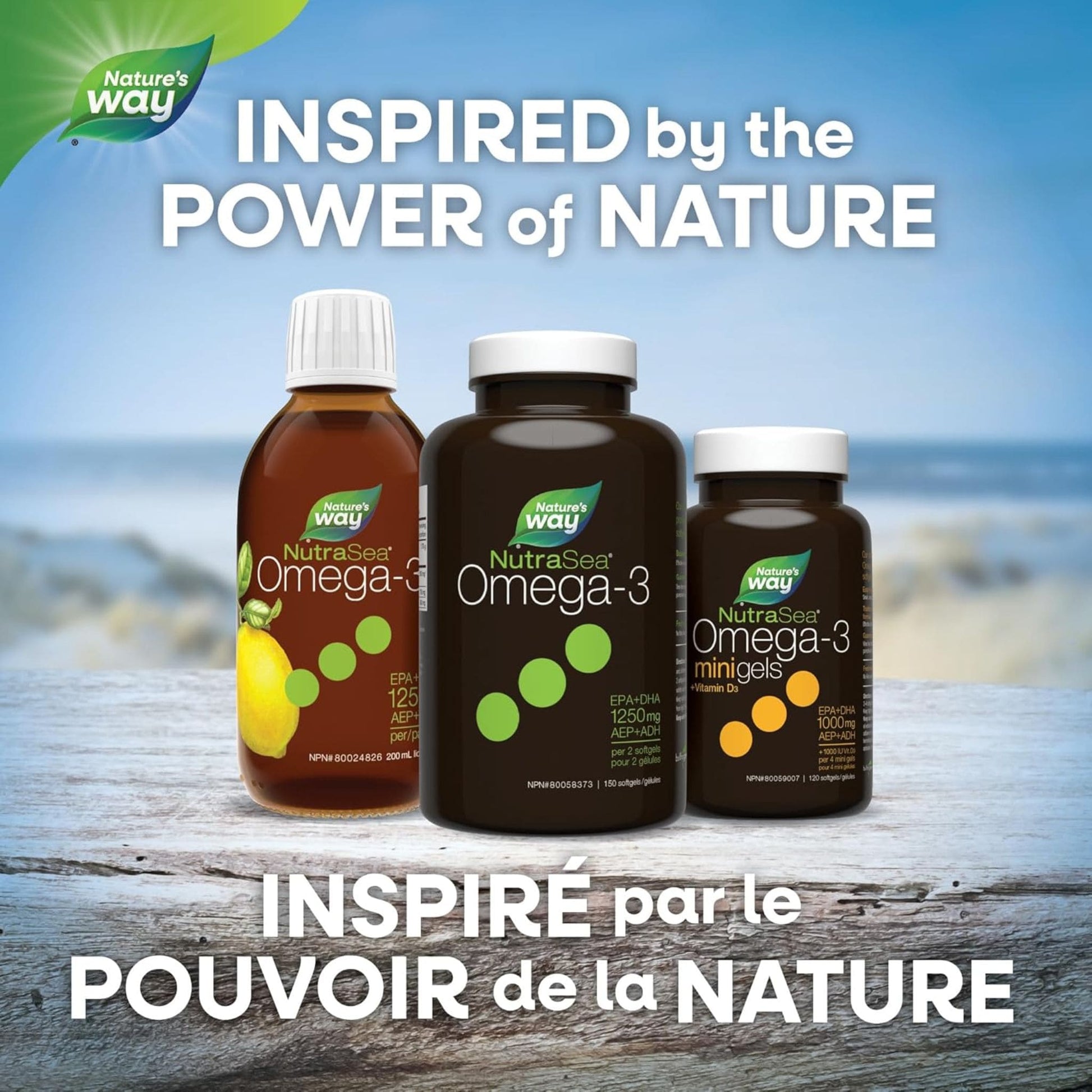 Fresh Mint, 150 Softgels | Nature's Way NutraSea Omega-3 EPA+DHA 1250 mg