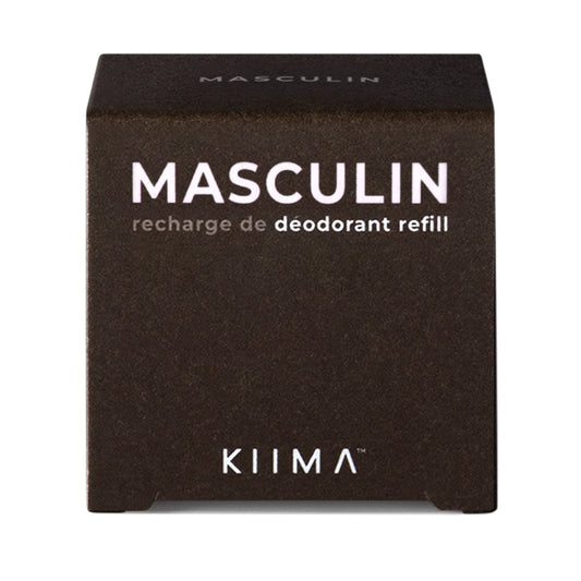 KIIMA Natural Deodorant Refill, Aluminum-Free, Ambre, Unscented or Florée, 38g - Ambre