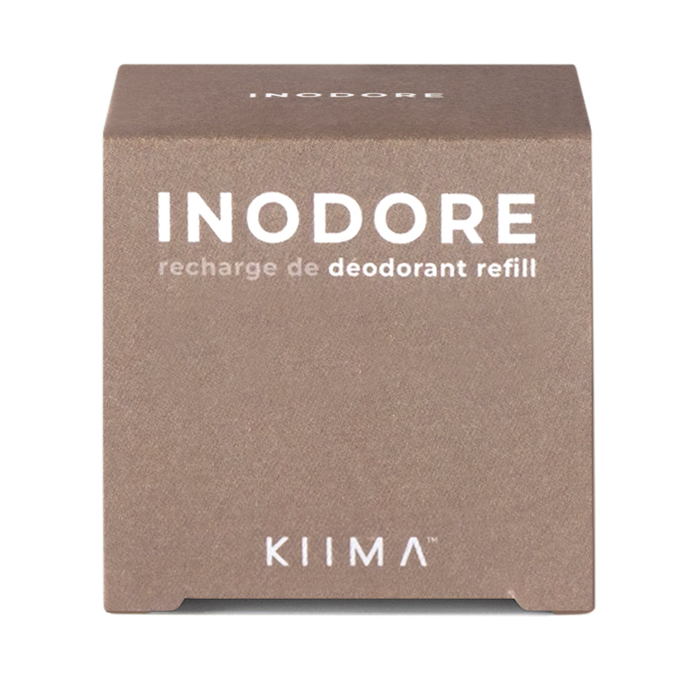 KIIMA Natural Deodorant Refill, Aluminum-Free, Ambre, Unscented or Florée, 38g - Inodore (Unscented)