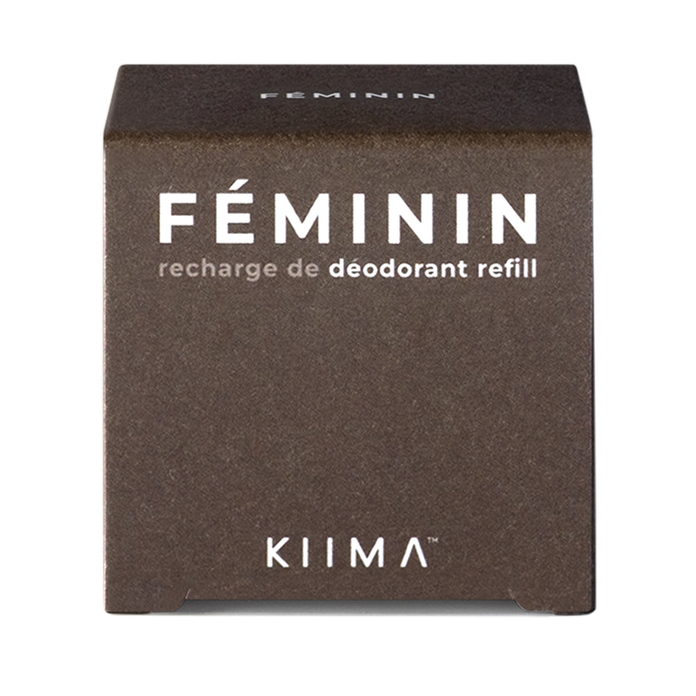 KIIMA Natural Deodorant Refill, Aluminum-Free, Ambre, Unscented or Florée, 38g - Florée