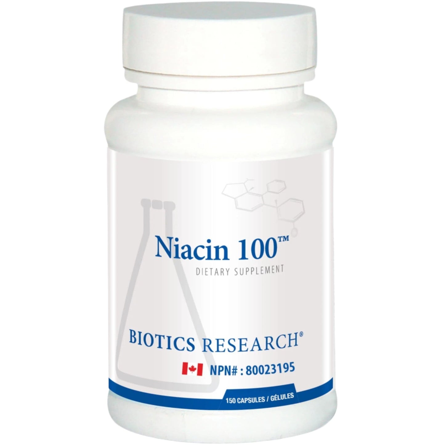 150 Capsules | Biotics Research Niacin 100