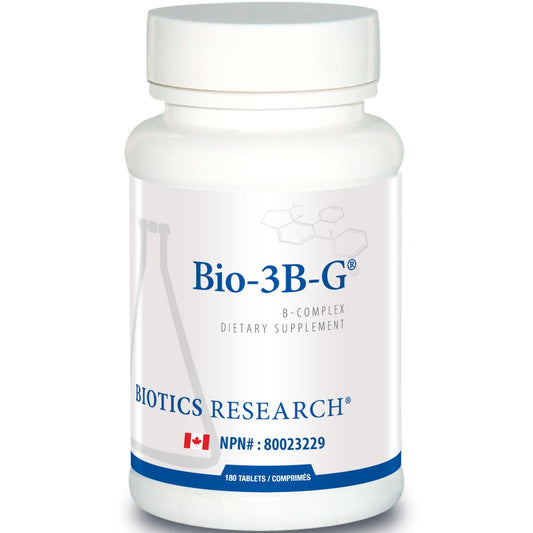 180 Tablets | Biotics Research Bio-3B-G B-Complex