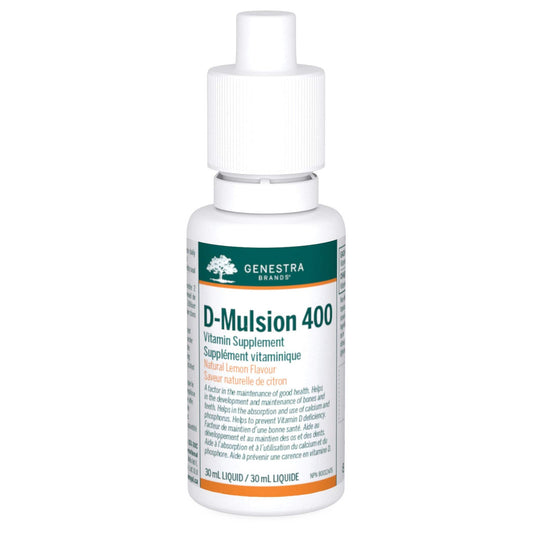 Genestra D-Mulsion 400IU (Vitamin D3 Drops in Virgin Olive Oil), 30ml