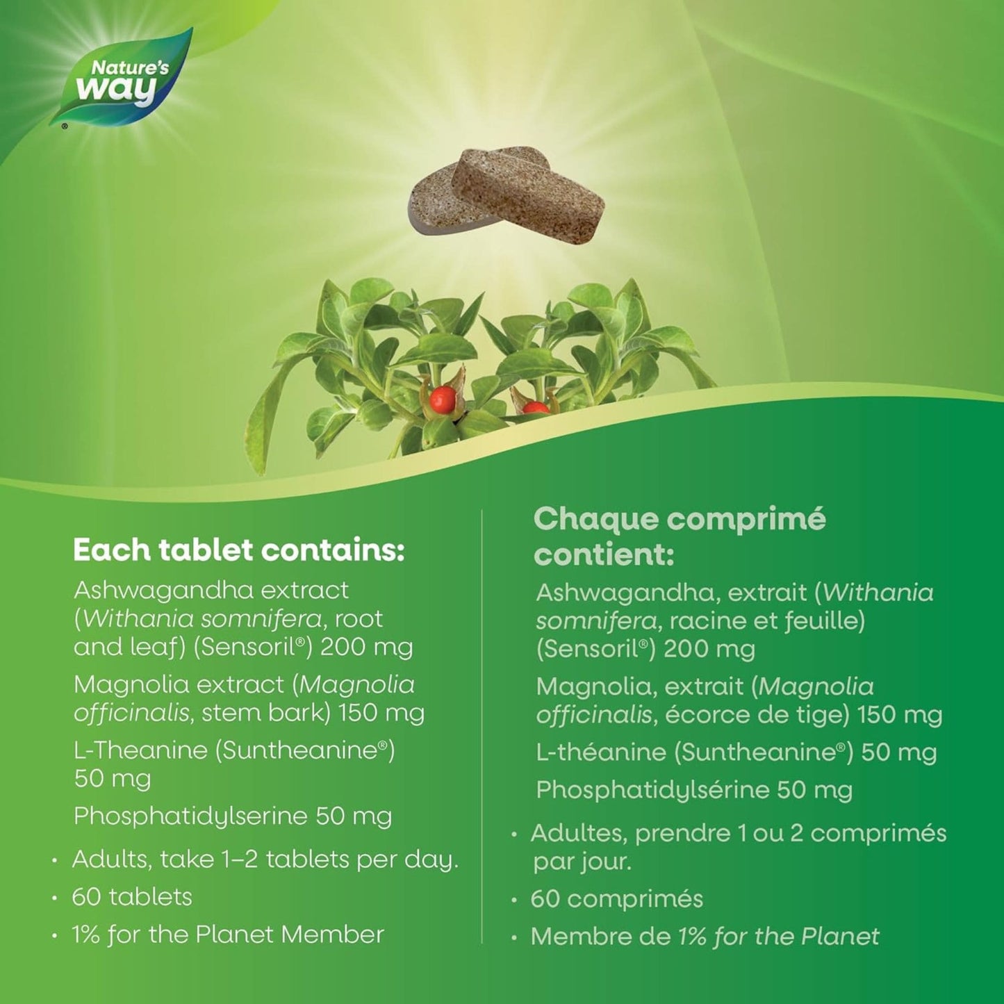 30 Tablets | Nature's Way Stress Manager