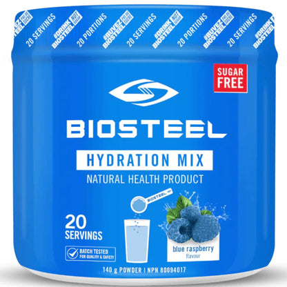 Blue Raspberry 140g | Biosteel Hydration Mix Powder // blue raspberry flavour