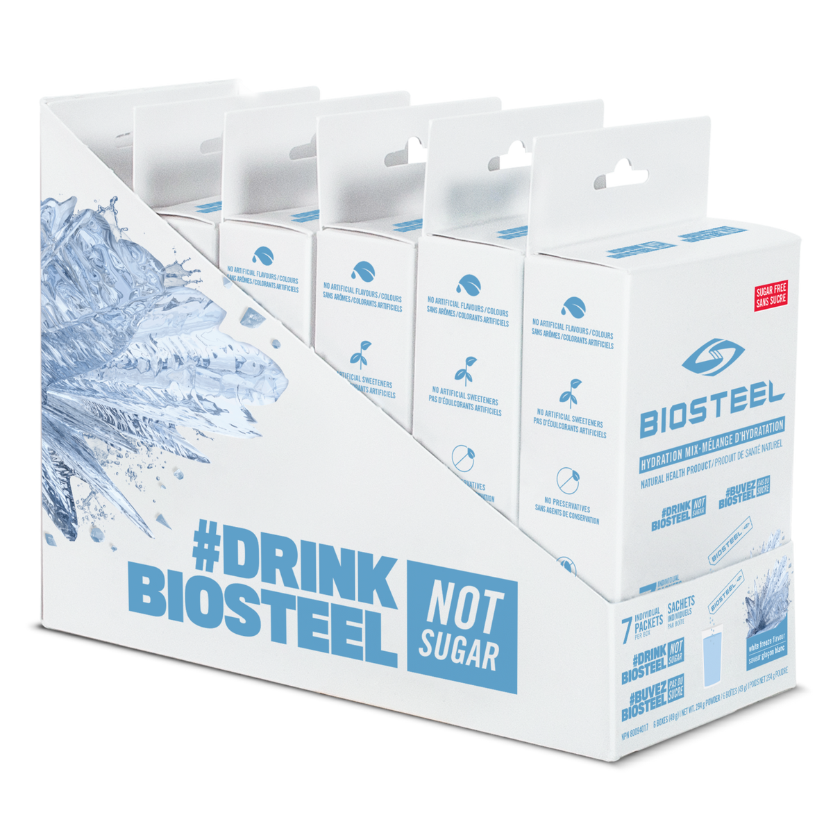 BioSteel Hydration Mix - 6 x 7 Sachets White Freeze