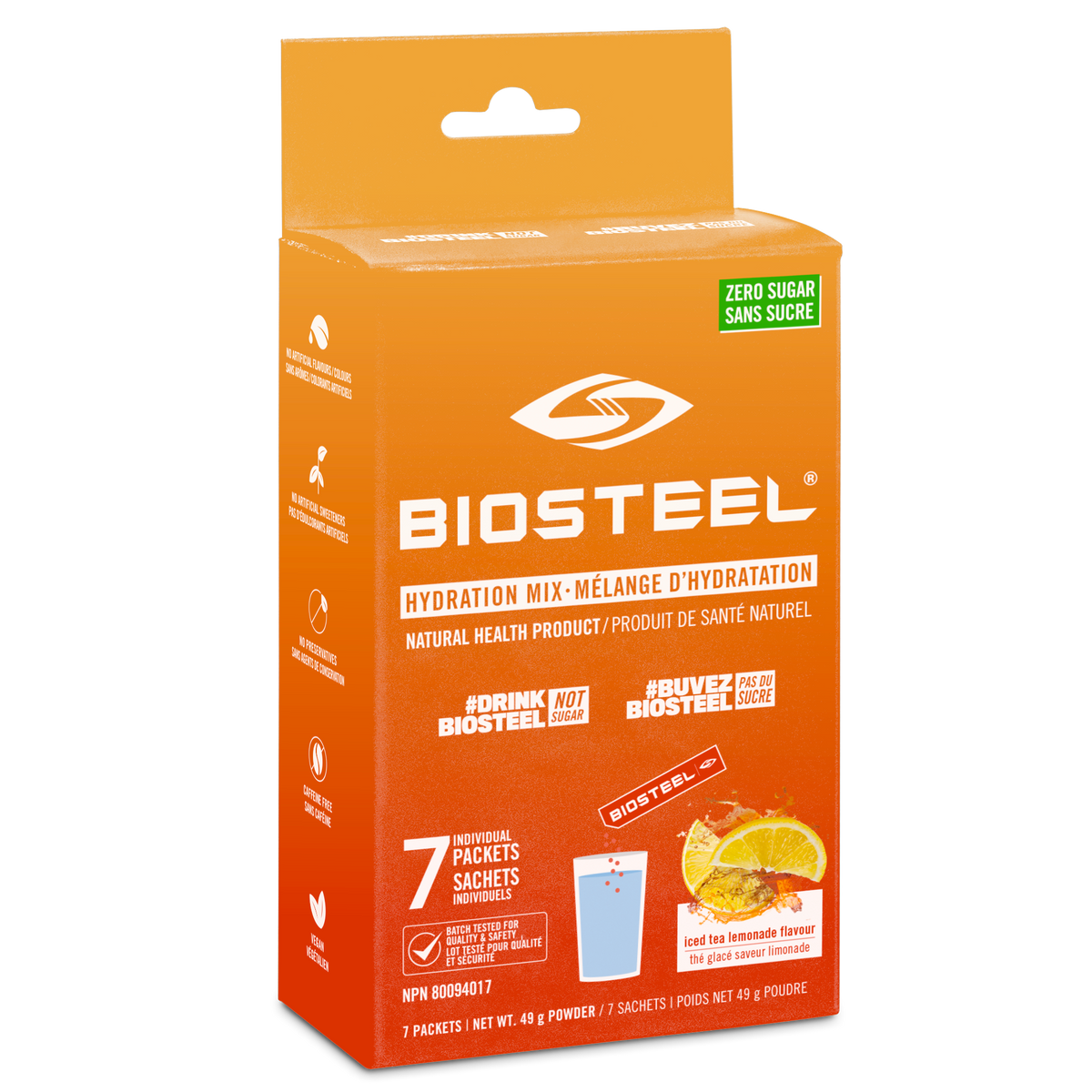 BioSteel Hydration Mix - 6 x 7 Sachets Iced Tea Lemonade