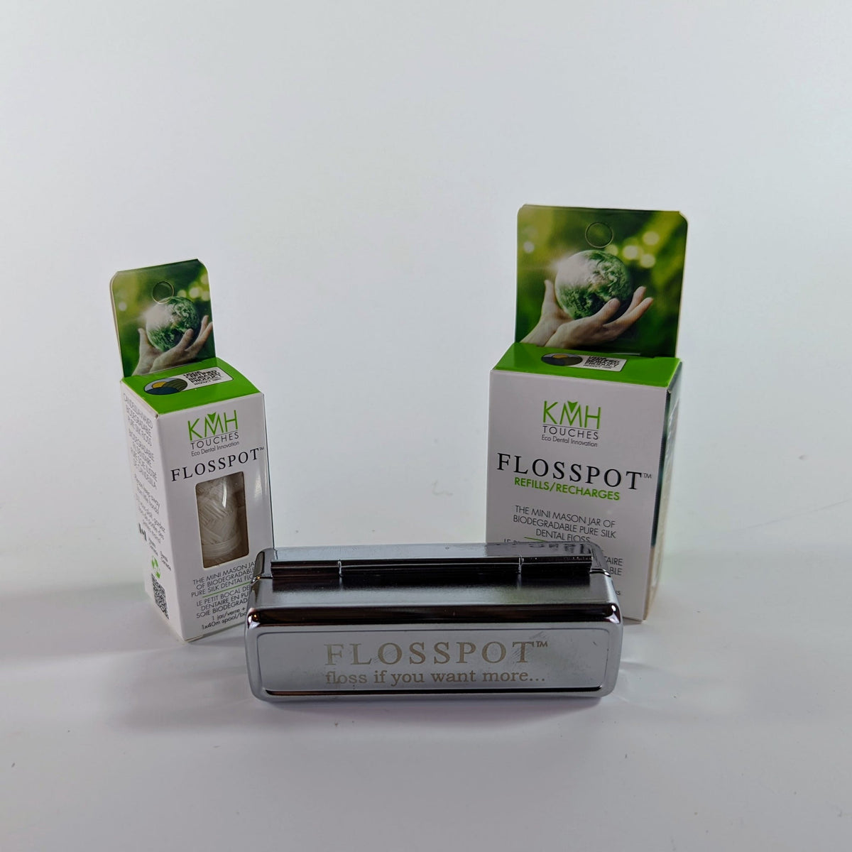 KMH Touches Flosspot Elegance Collection, Silk Floss Gift Set with Steel Travel Case