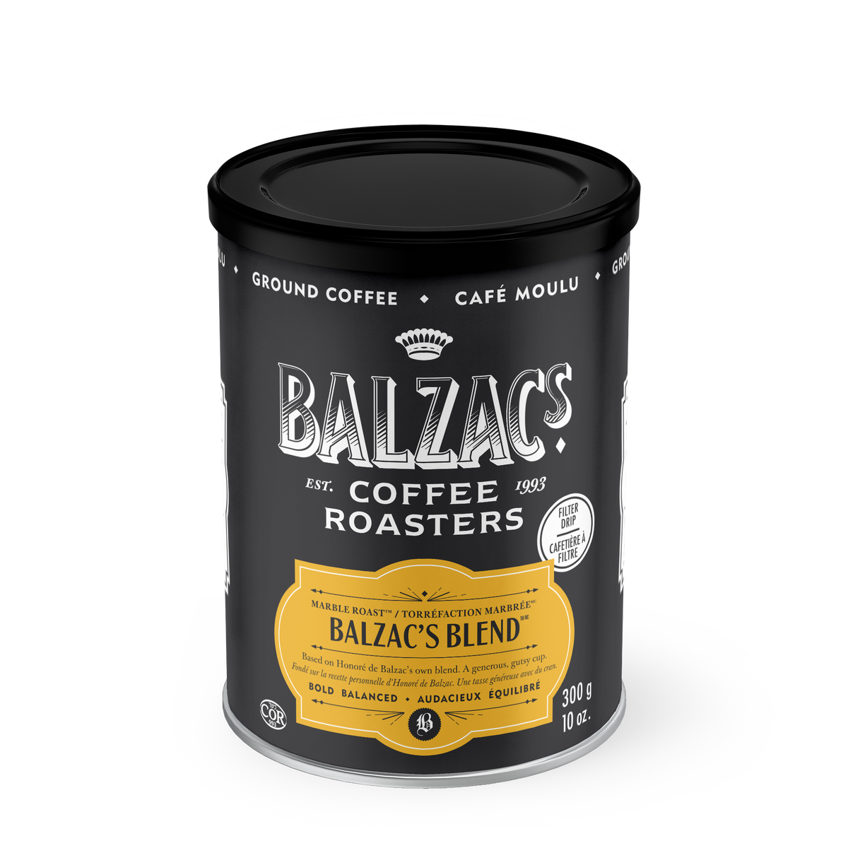 Balzac's Blend Coffee - 300g Ground Tin