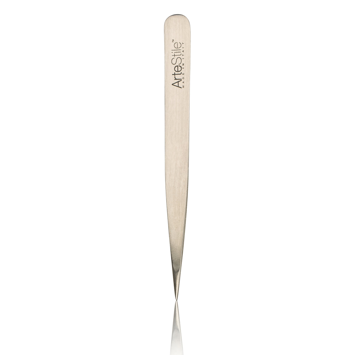 ArteStile Point Tip Tweezers Classic (Brushed Stainless Steel)