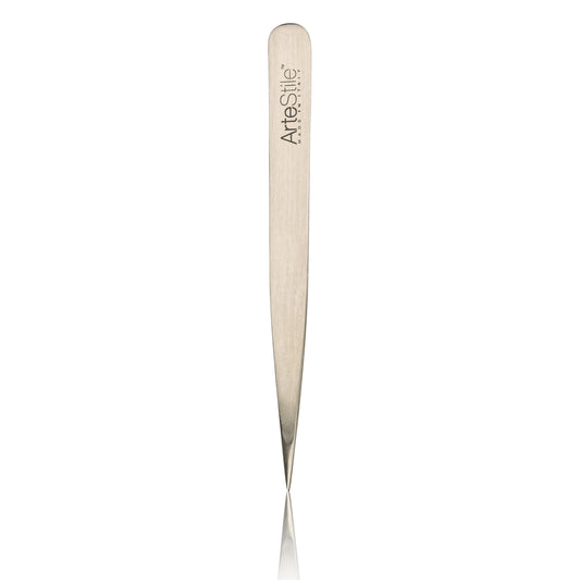 ArteStile Point Tip Tweezers Classic (Brushed Stainless Steel)