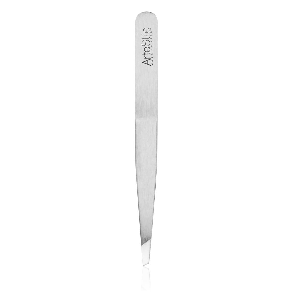 ArteStile Slant Tip Tweezers Classic (Brushed Stainless Steel)