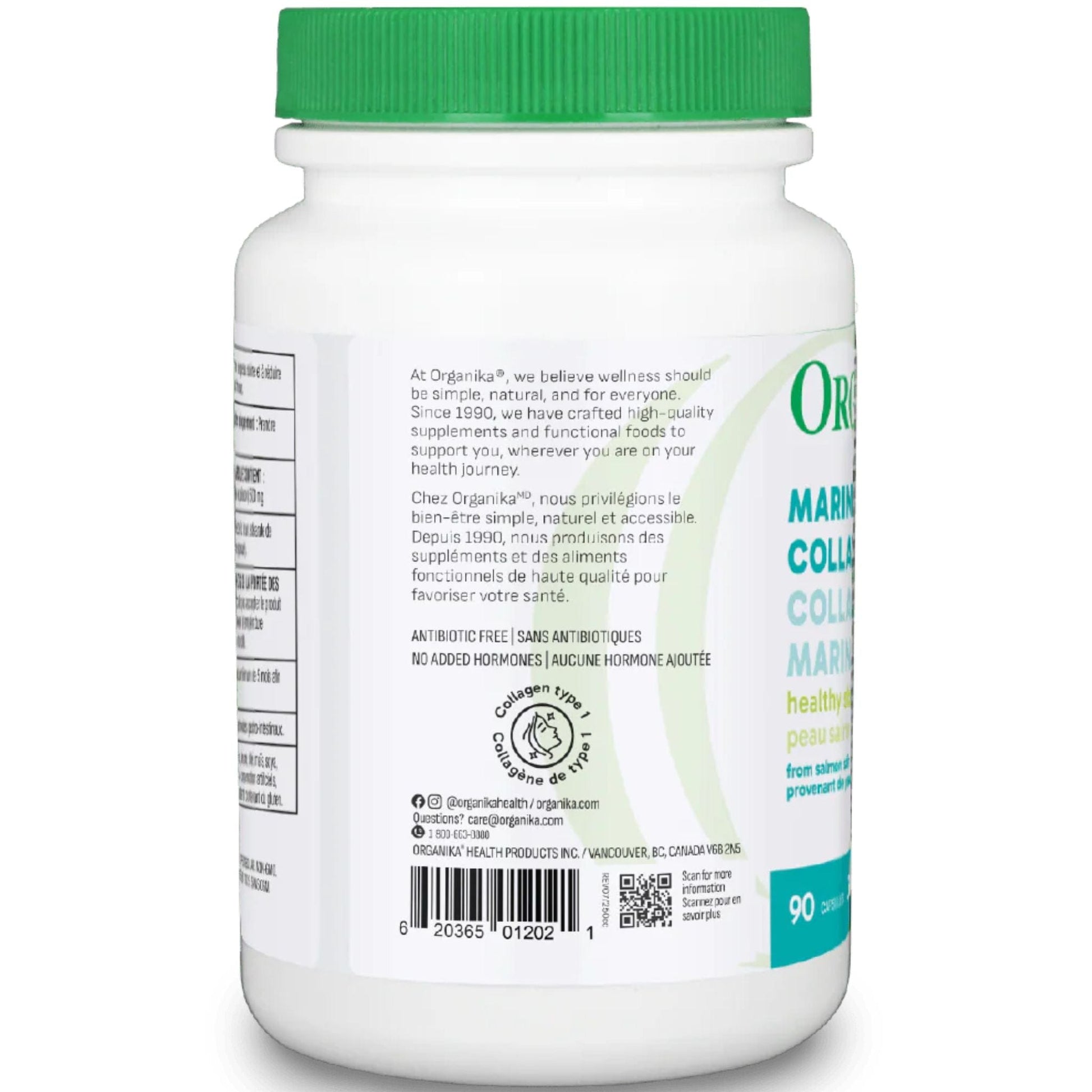 90 Capsules | Organila Marine Collagen 1500 mg